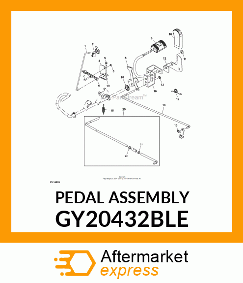 PEDAL ASSEMBLY GY20432BLE
