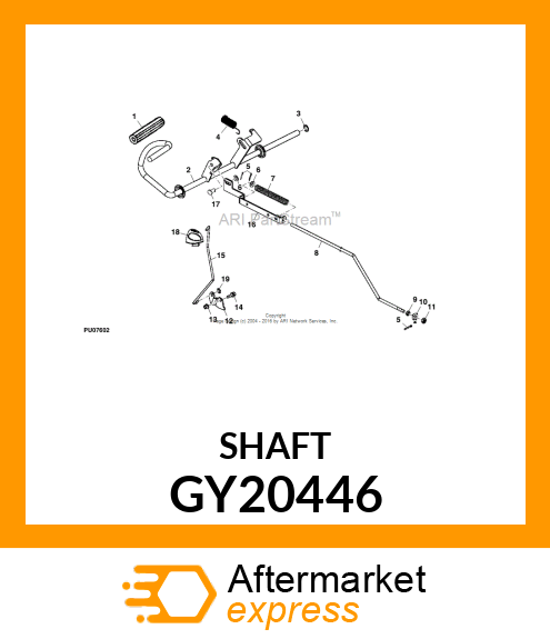 SHAFT, WELDED BRAKE # GY20446