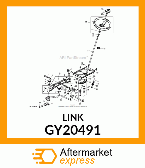 ROD, LH DRAGLINK ASSY ADJUSTABLE # GY20491