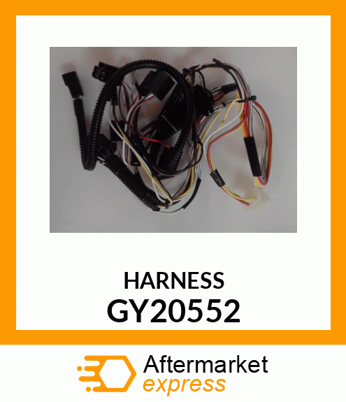 HARNESS, FRONT WIRING MANUEL PTO # GY20552