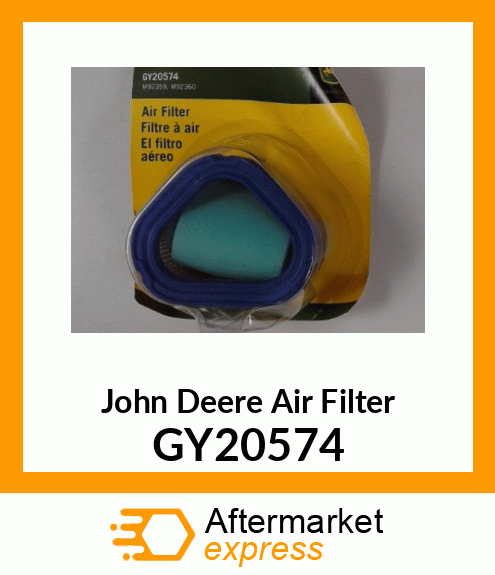 AIR FILTER, KIT,KOHLER AIR FILTER # GY20574