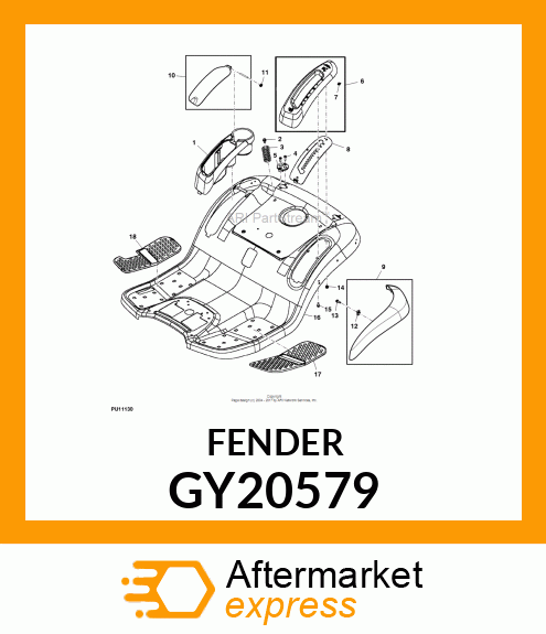 FENDER, LH FLARE GY20579