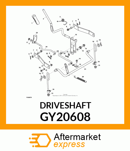 UNIVERSAL DRIVESHAFT GY20608