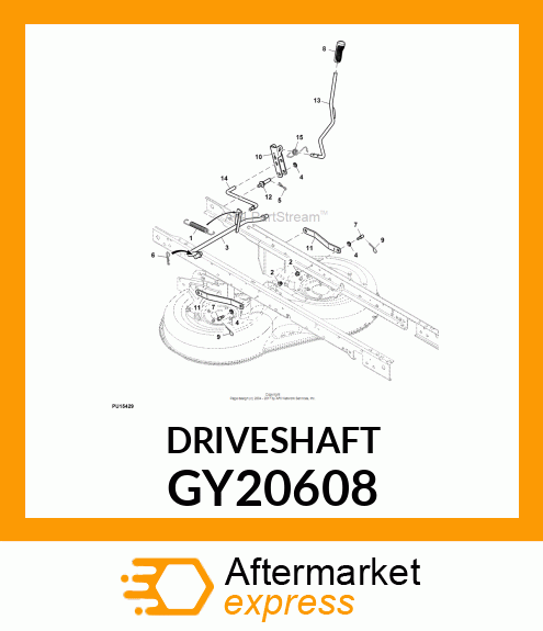 UNIVERSAL DRIVESHAFT GY20608