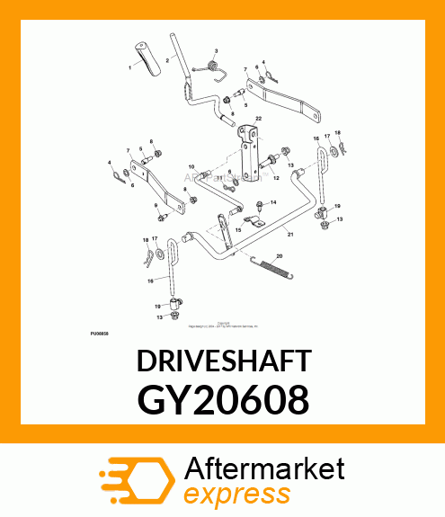 UNIVERSAL DRIVESHAFT GY20608