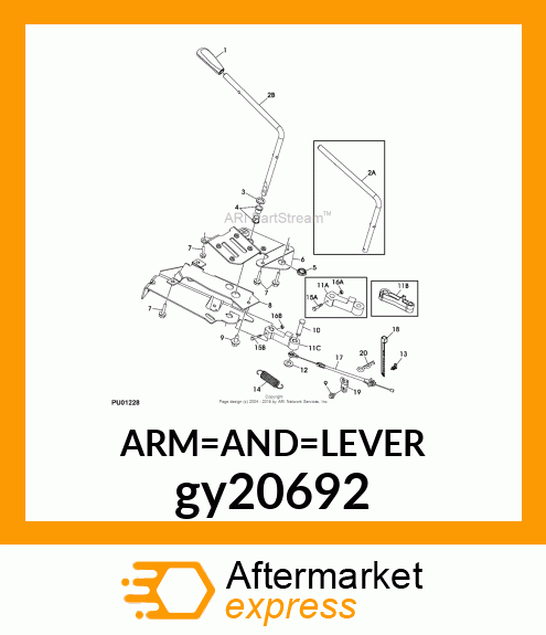 KIT, PTO ARM, KNOB amp; LEVER gy20692