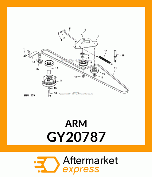 ARM, IDLER PIVOT GY20787