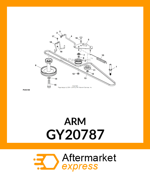 ARM, IDLER PIVOT GY20787