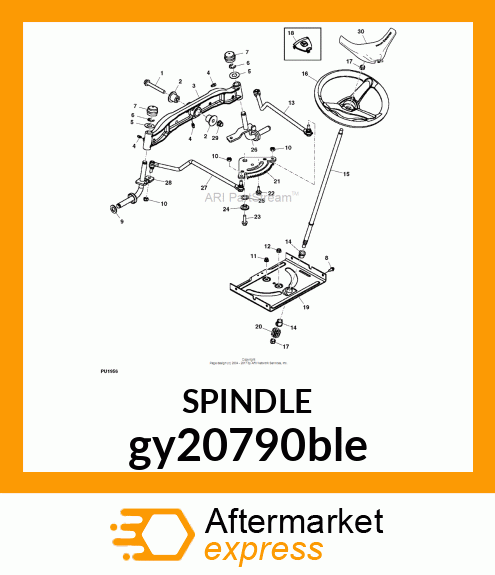 SPINDLE, SPINDLE, WELDMENT RH gy20790ble