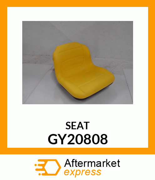 SEAT, ASSY HIGH BACK W/LUMBAR YELLO GY20808