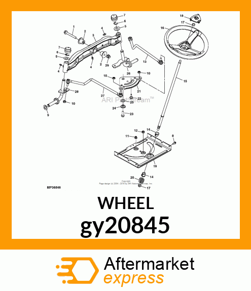 WHEEL, STEERING gy20845