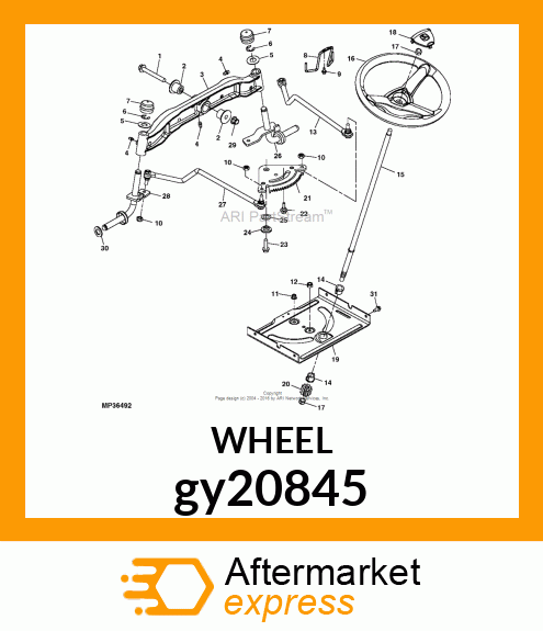 WHEEL, STEERING gy20845