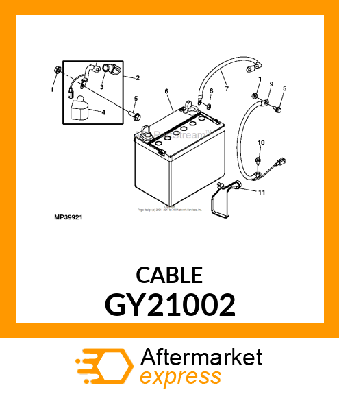 CABLE, NEGATIVE BATTERY 100 SERIES GY21002