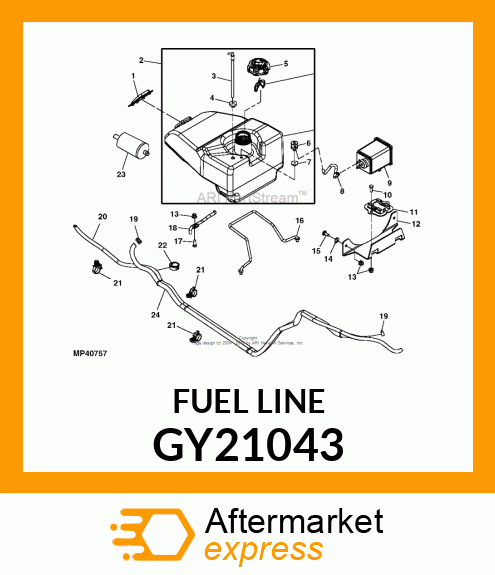 FUEL PICK UP TUBE ASSEMBLY GY21043