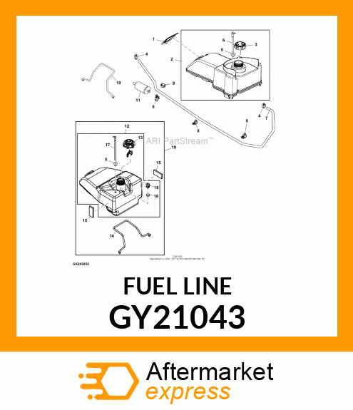 FUEL PICK UP TUBE ASSEMBLY GY21043