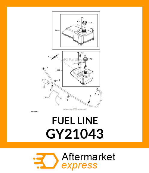 FUEL PICK UP TUBE ASSEMBLY GY21043