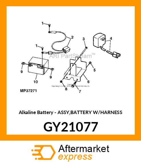 Alkaline Battery - ASSY,BATTERY W/HARNESS GY21077