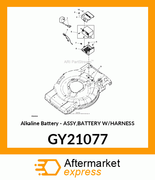 Alkaline Battery - ASSY,BATTERY W/HARNESS GY21077