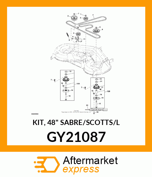 KIT, 48" SABRE/SCOTTS/L GY21087