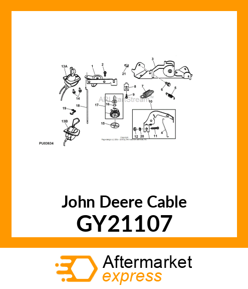 CABLE, THROTTLE V GY21107