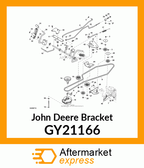 BRACKET, BELLCRANK MOUNTING GY21166