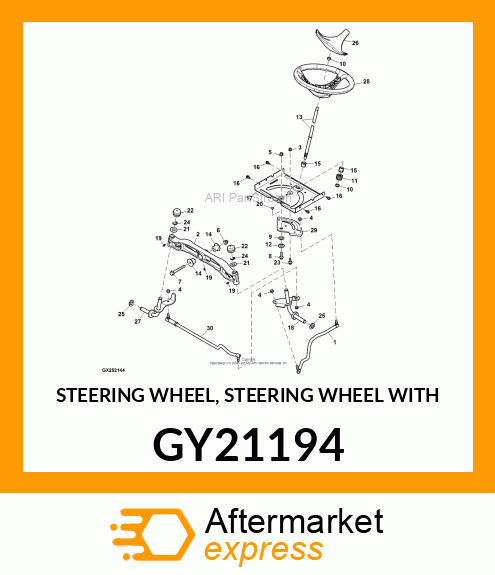 STEERING WHEEL, STEERING WHEEL WITH GY21194