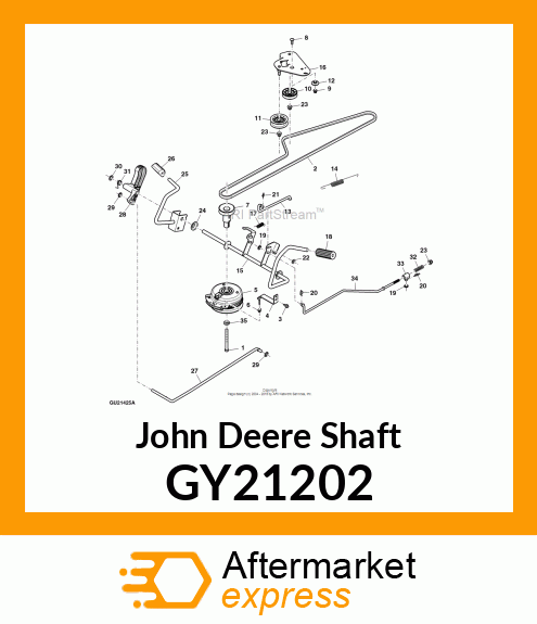 SHAFT, BRAKE WELDMENT GY21202