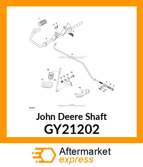 SHAFT, BRAKE WELDMENT GY21202