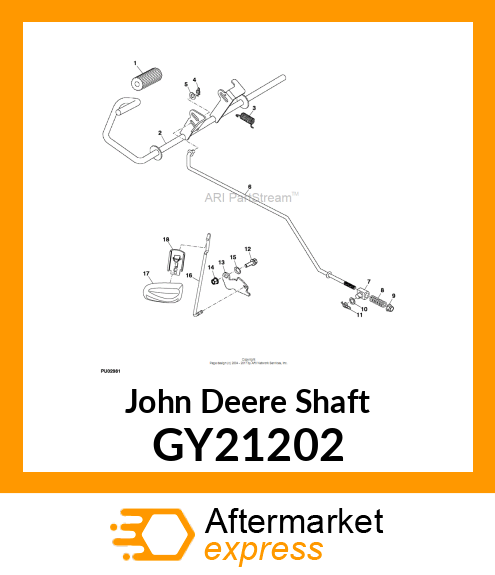 SHAFT, BRAKE WELDMENT GY21202