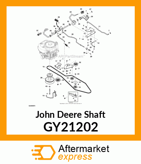 SHAFT, BRAKE WELDMENT GY21202