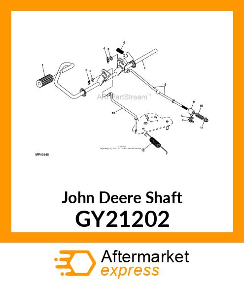 SHAFT, BRAKE WELDMENT GY21202