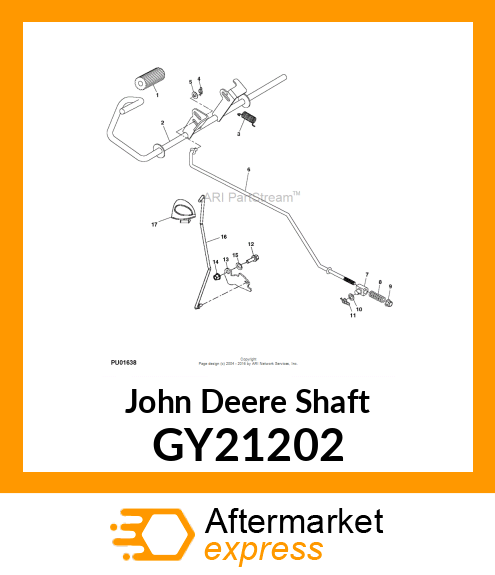 SHAFT, BRAKE WELDMENT GY21202