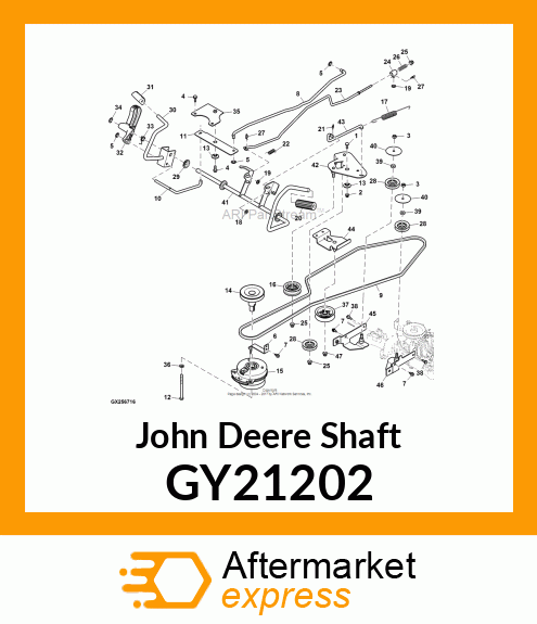 SHAFT, BRAKE WELDMENT GY21202