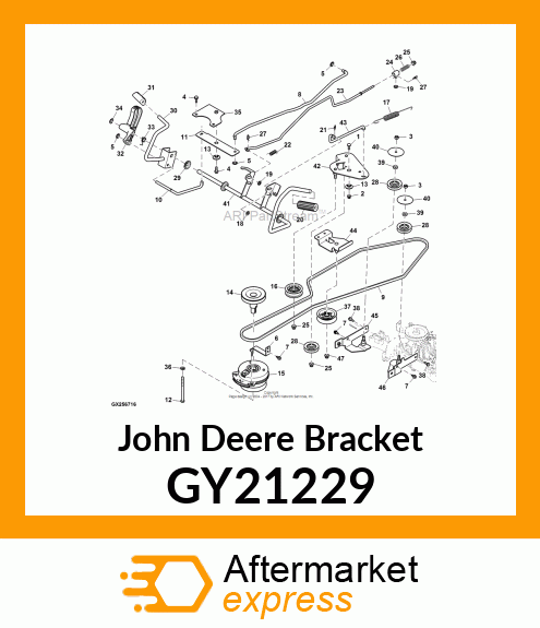 IDLER BRACKET (RIVETED) BLK ECOAT GY21229