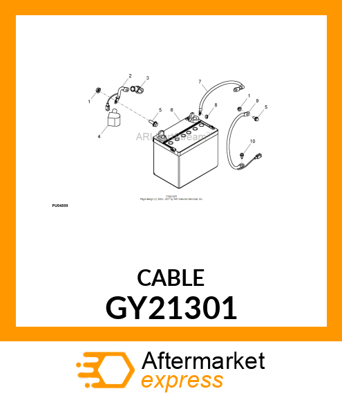 CABLE, POSITIVE BATTERY 100 SERIES, GY21301