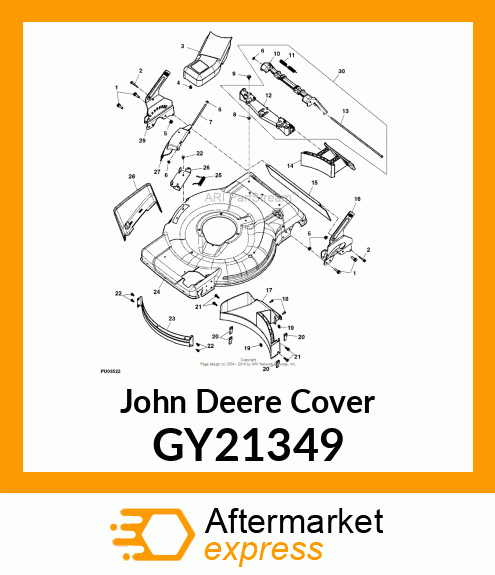 ASSY, BELT COVER W/ HEAT PATCH GY21349