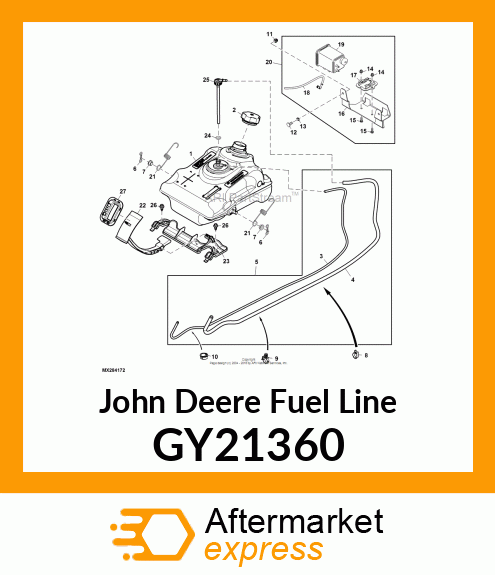 FUEL LINE ASSEMBLY GY21360