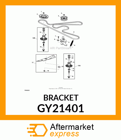 ARM, IDLER (RIVETED ASSY) (PAINTED) GY21401