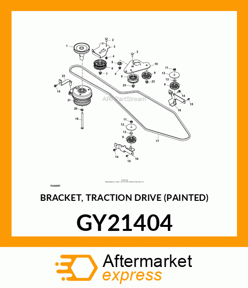 BRACKET, TRACTION DRIVE (PAINTED) GY21404