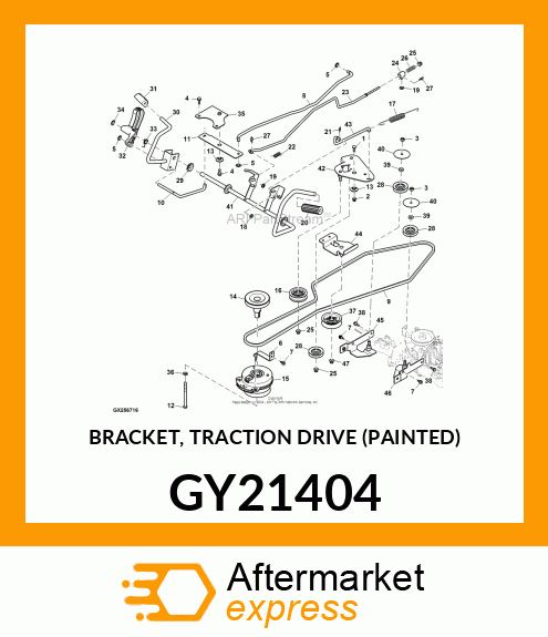 BRACKET, TRACTION DRIVE (PAINTED) GY21404