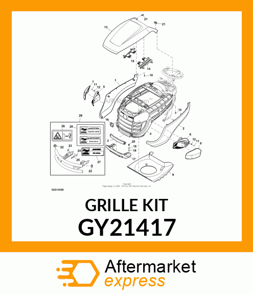 GRILLE KIT GY21417