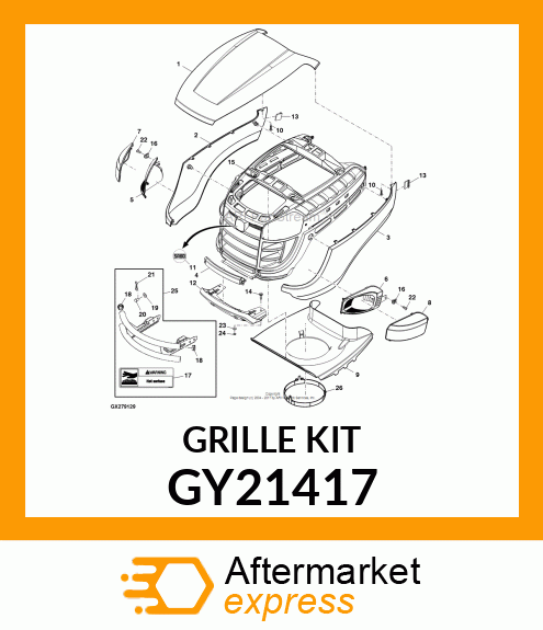 GRILLE KIT GY21417