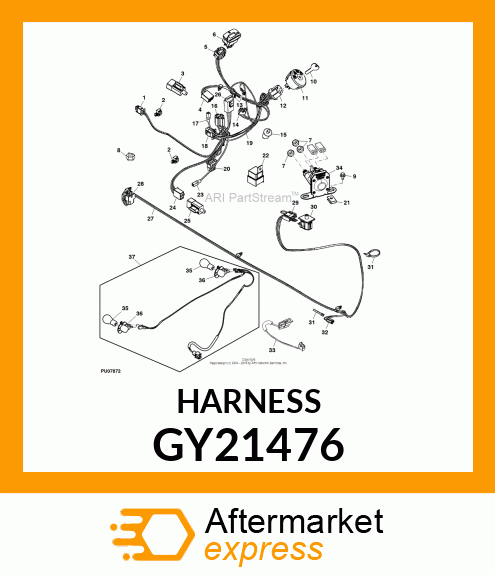 HARNESS, MPTO FRONT WIRING GY21476