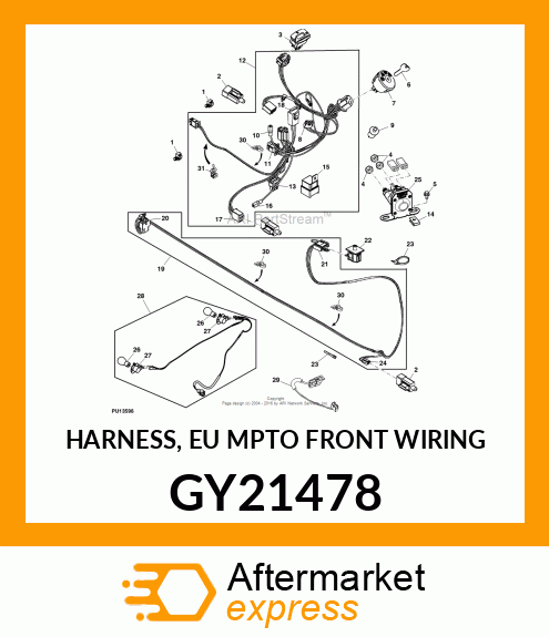 HARNESS, EU MPTO FRONT WIRING GY21478