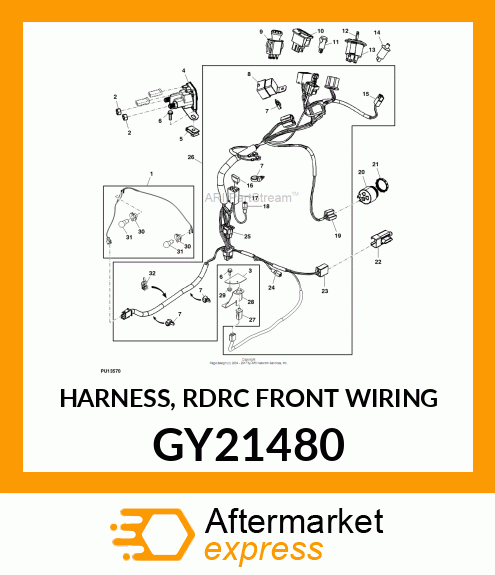 HARNESS, RDRC FRONT WIRING GY21480