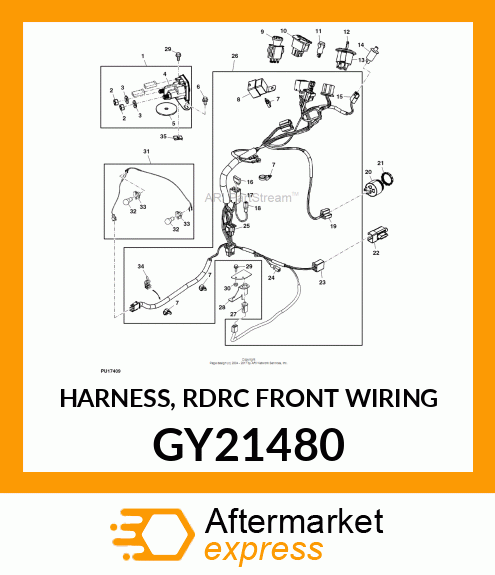 HARNESS, RDRC FRONT WIRING GY21480