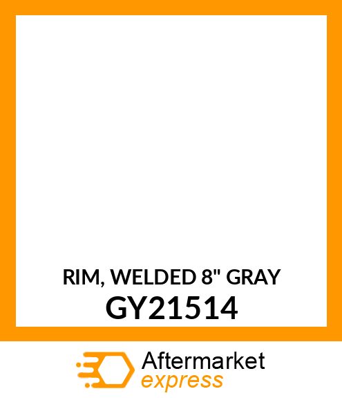 RIM, WELDED 8" GRAY GY21514