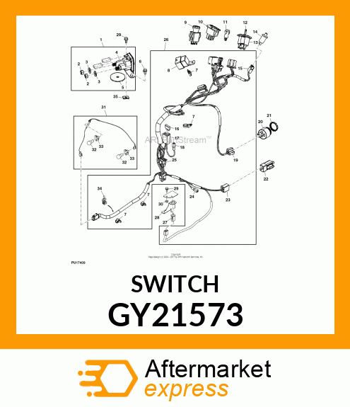 HOUR METER, HOURMETER, MAGNETO SVC GY21573