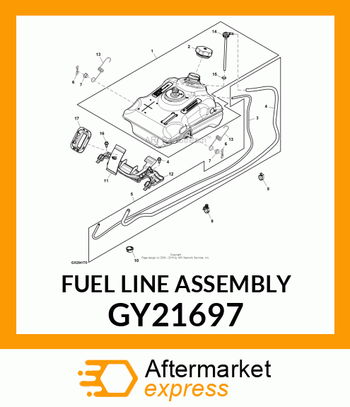 FUEL LINE ASSEMBLY GY21697