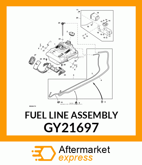 FUEL LINE ASSEMBLY GY21697